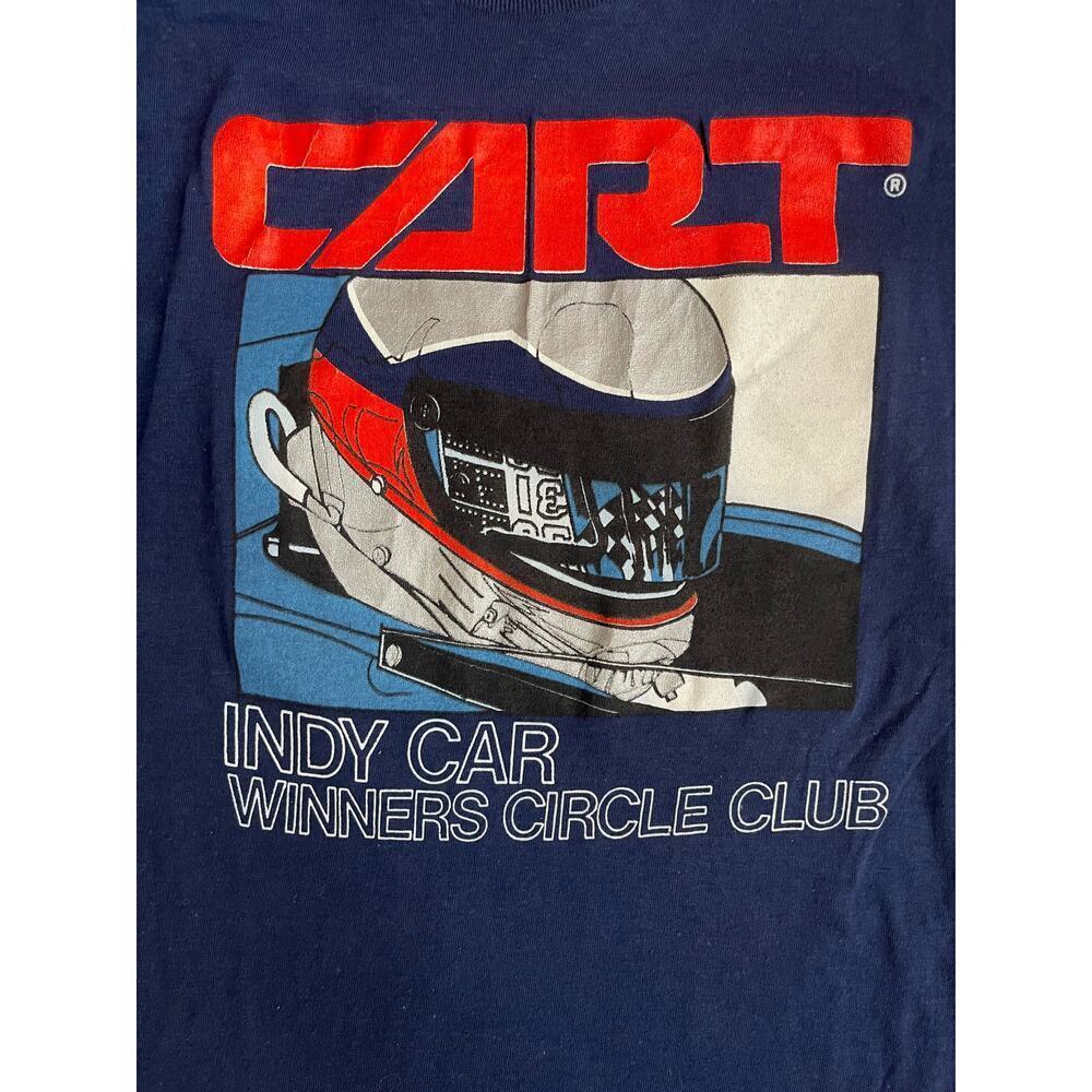 Rare Vintage 80s Single Stitch CART Racing Indy Car Winners T-Shirt Made in USA - Picture 4 of 8